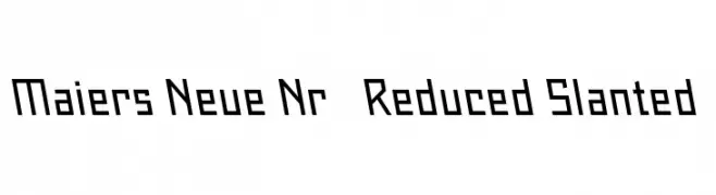 Maiers Neue Nr.8 Reduced Slanted  baixar fontes gratis