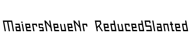 Maiers Neue Nr.8 Reduced Slanted  नि: शुल्क फ़ॉन्ट्स डाउनलोड