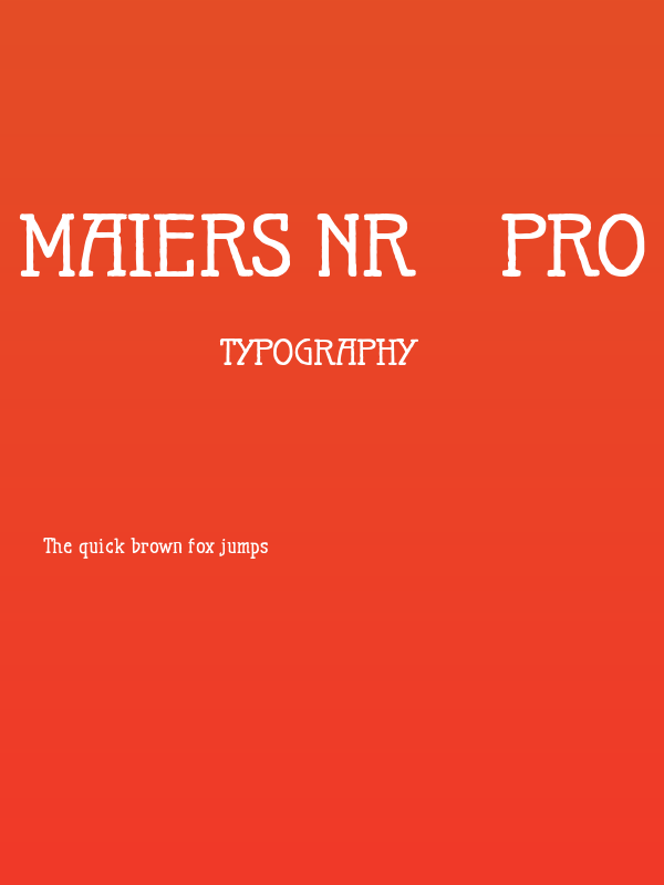 Maiers Nr21 Pro Bold Poster