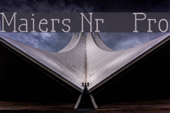 Maiers Nr21 Pro Font examples