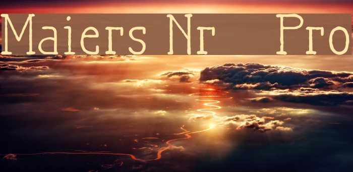 Maiers Nr21 Pro Font examples
