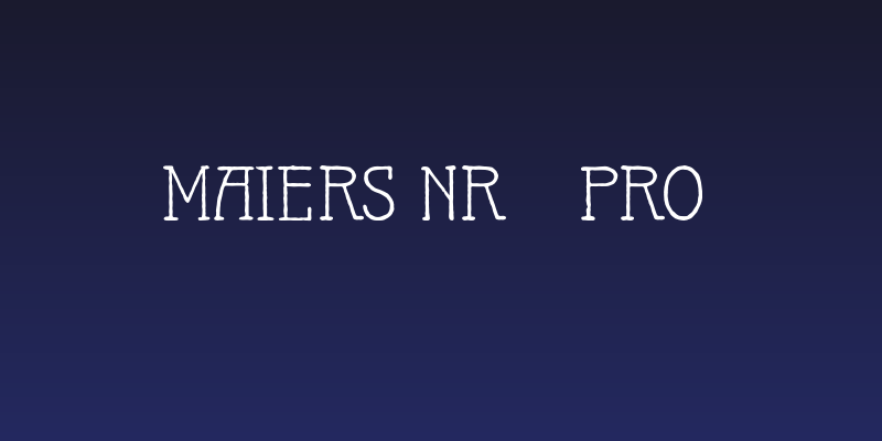 Maiers Nr21 Pro Social Header