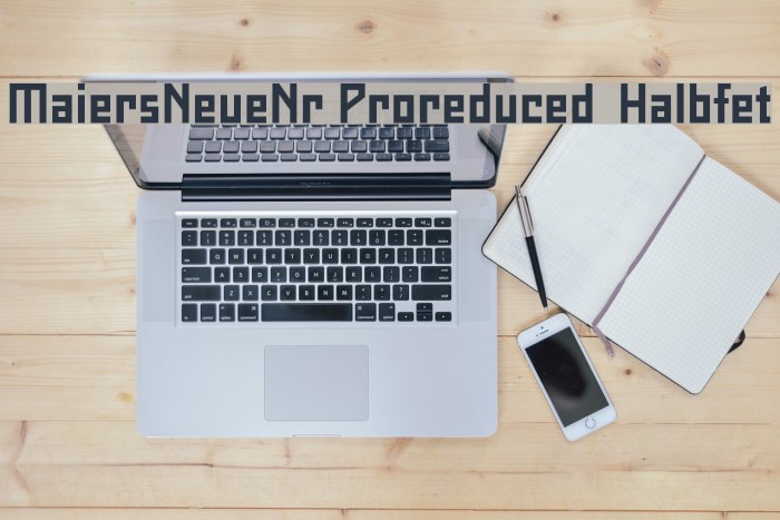 MaiersNeueNr.Proreduced-Halbfet Font examples