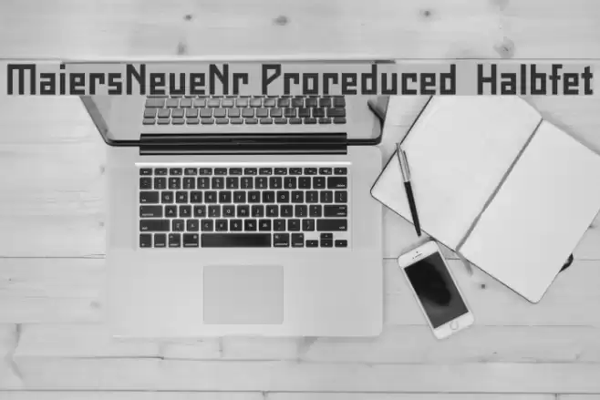 MaiersNeueNr.Proreduced-Halbfet Font examples