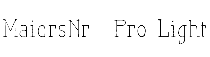 MaiersNr.21Pro-Light  Free Fonts Download
