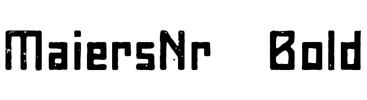 MaiersNr8-Bold Font