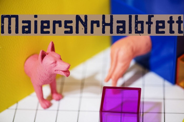 MaiersNr8-Halbfett Font examples