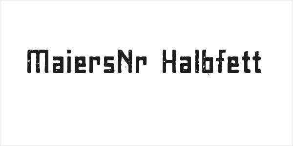 MaiersNr8-Halbfett Logo