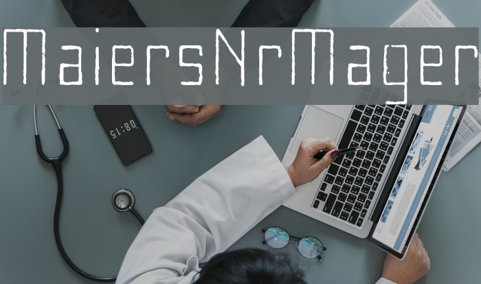MaiersNr8-Mager Font examples