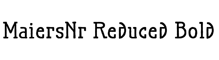 MaiersNr.Reduced-Bold  नि: शुल्क फ़ॉन्ट्स डाउनलोड