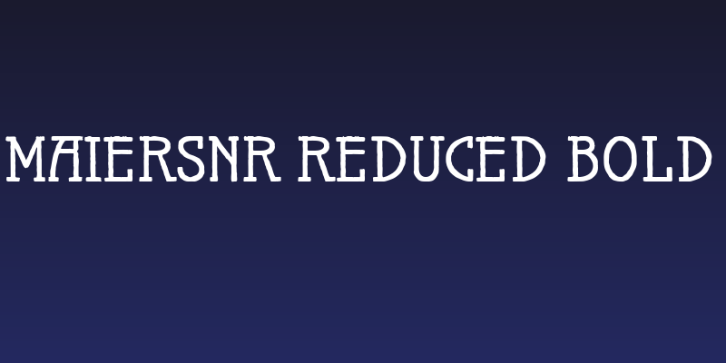 MaiersNr.Reduced-Bold Social Header