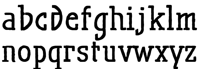MaiersNr.Reduced-Bold Font LOWERCASE