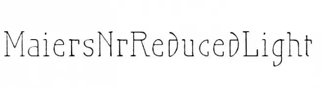 MaiersNr.Reduced-Light  تنزيل الخطوط