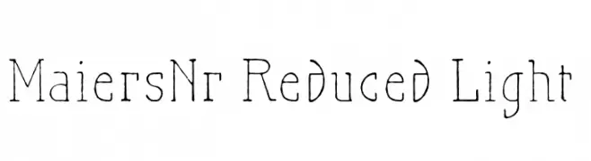 MaiersNr.Reduced-Light  تنزيل الخطوط