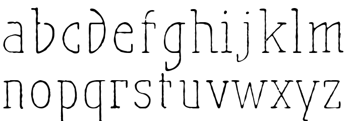 MaiersNr.Reduced-Light Font LOWERCASE