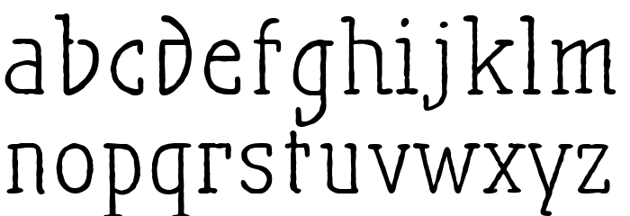 MaiersNr.Reduced Font LOWERCASE