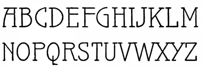 MaiersNr.Reduced Font Litere mari