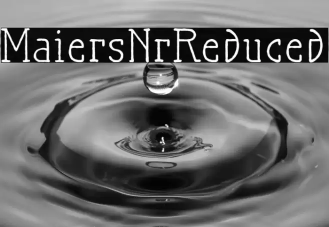 MaiersNr.Reduced Font examples