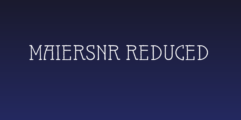 MaiersNr.Reduced Social Header