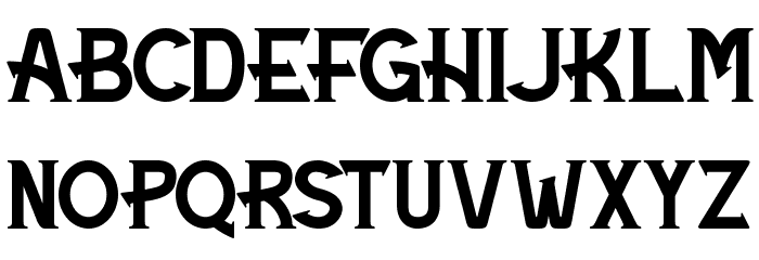 Maigreds Font LOWERCASE