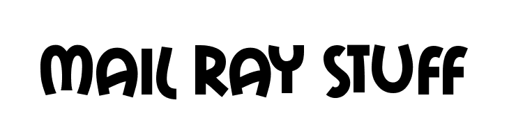 Mail Ray Stuff  フリーフォントのダウンロード