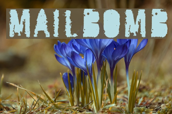 MailBomb Font examples