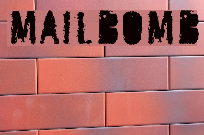 MailBomb Font examples