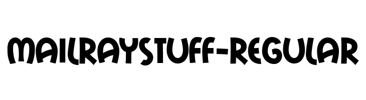 MailRayStuff-Regular  Fuentes Gratis Descargar