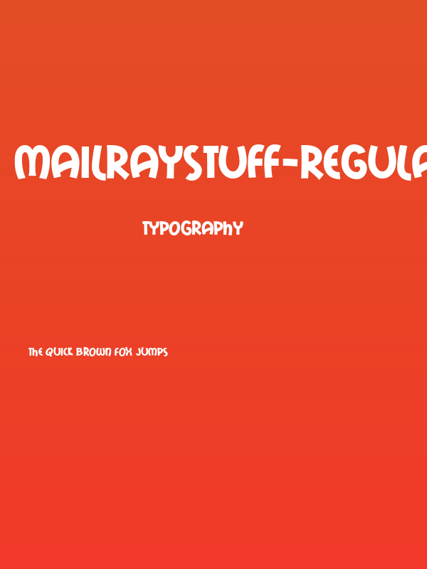 MailRayStuff-Regular Poster