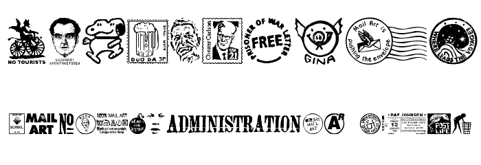 Mailart Graphics Font OTHER CHARS