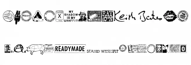 Mailart  Graphics フォント 小文字