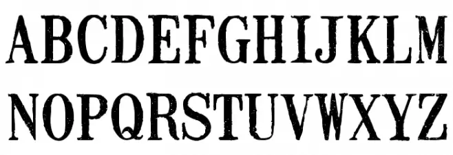 Mailart Rubberstamp Regular Caratteri MAIUSCOLE