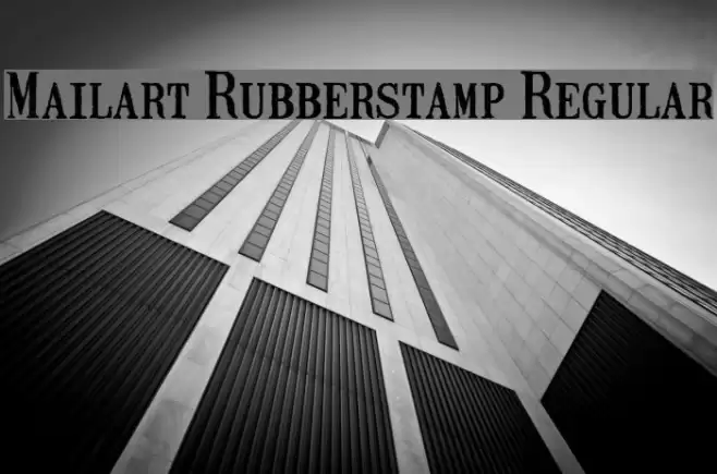 Mailart Rubberstamp Regular Font examples