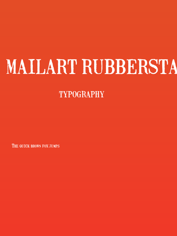 Mailart Rubberstamp Regular Poster
