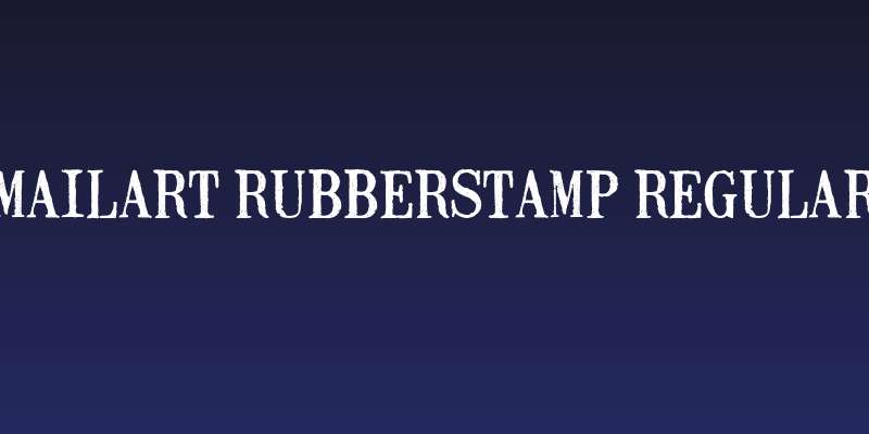 Mailart Rubberstamp Regular Social Header