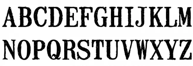 Mailart Rubberstamp Regular Font LOWERCASE