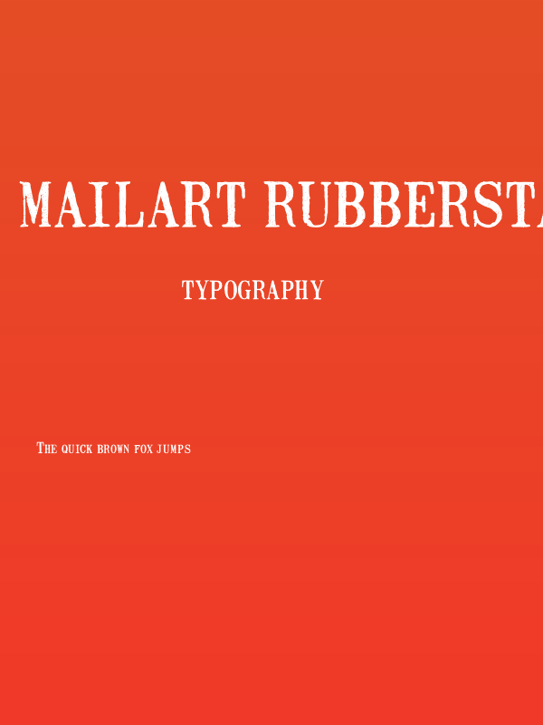 Mailart Rubberstamp Poster