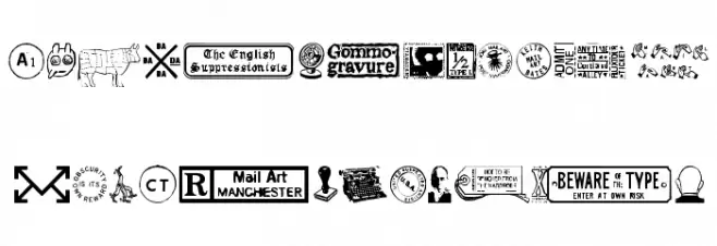 MailartGraphics Font Litere mari