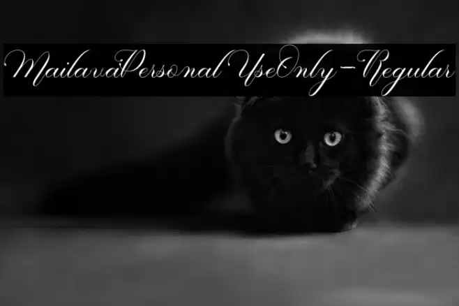 MailavaPersonalUseOnly-Regular Font examples