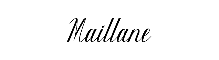Maillane  Descarca Fonturi Gratis