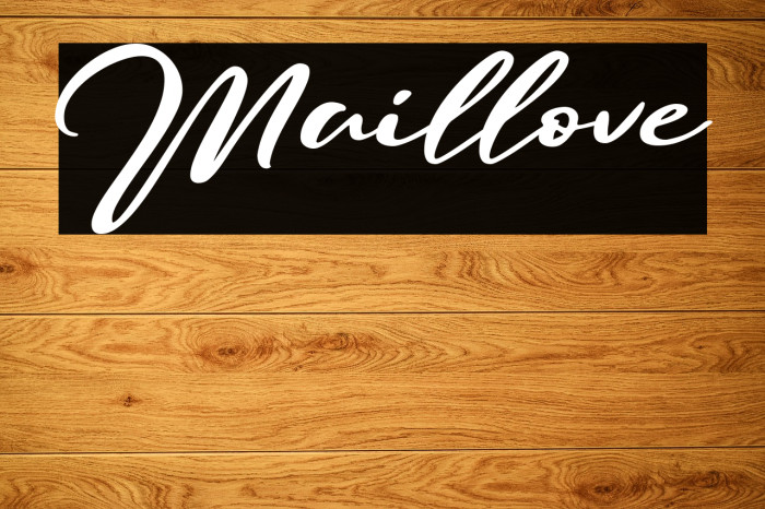 Maillove Font examples