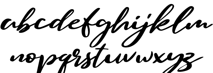 Maillove Font LOWERCASE