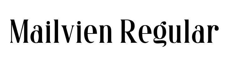 Mailvien Regular  免费字体下载