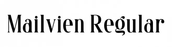 Mailvien Regular  Frei Schriftart Herunterladen