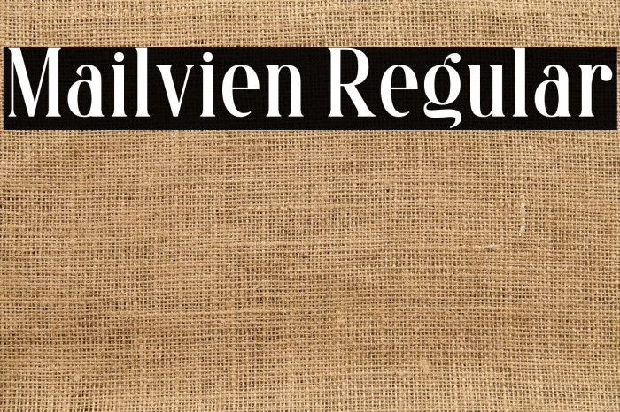 Mailvien Regular Example 1