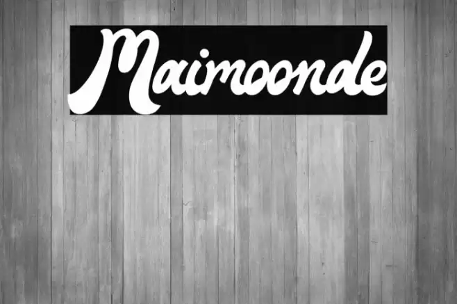 Maimoonde Font examples