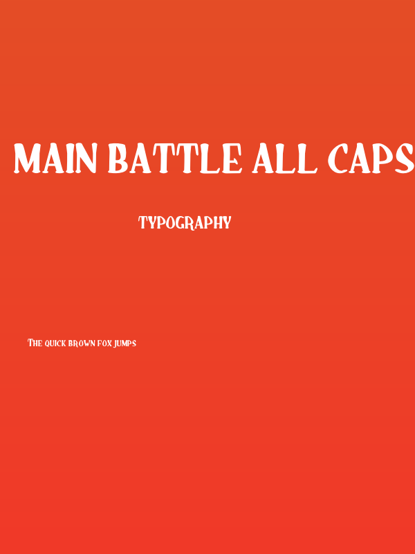 Main Battle all caps Poster