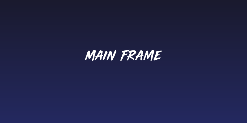 Main Frame Social Header