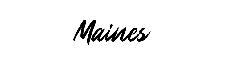 Maines  नि: शुल्क फ़ॉन्ट्स डाउनलोड