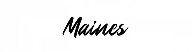 Maines  font caratteri gratis